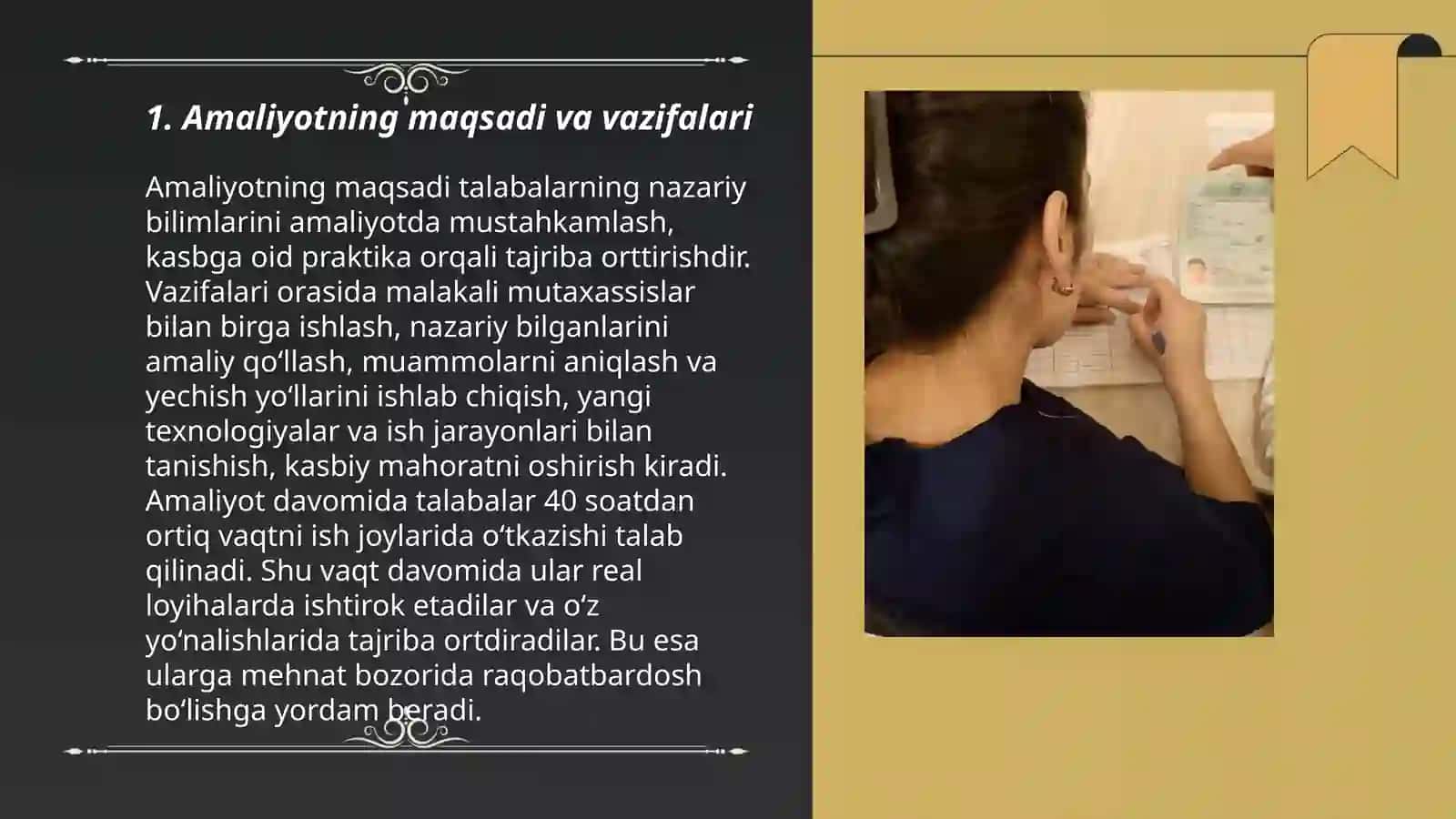 109 guruh talabasi Qarshiboyeva Rayxonaning Hamshiralik ishidan Ishlab chiqarish amaliyoti toʻgʻrisida prezintatsiya hisoboti 3