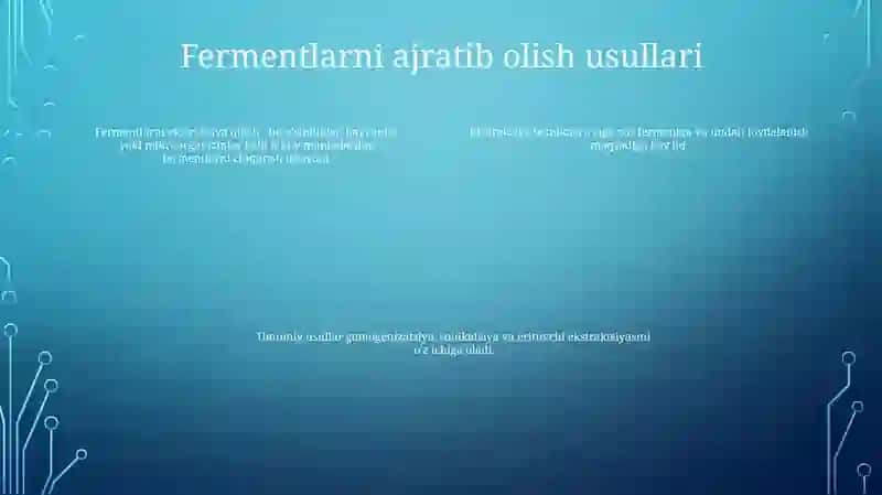 O'Simliklardan Ferment Preparatlari Olish Texnologiyasi 3