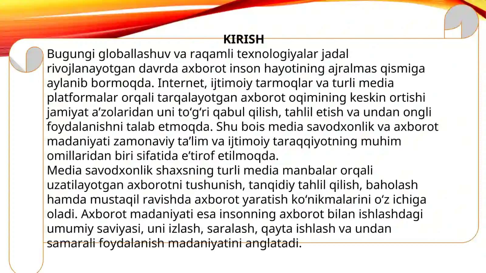 BMT va YUNESKOning media savodxonlik va axborot madaniyatiga munosabati 3
