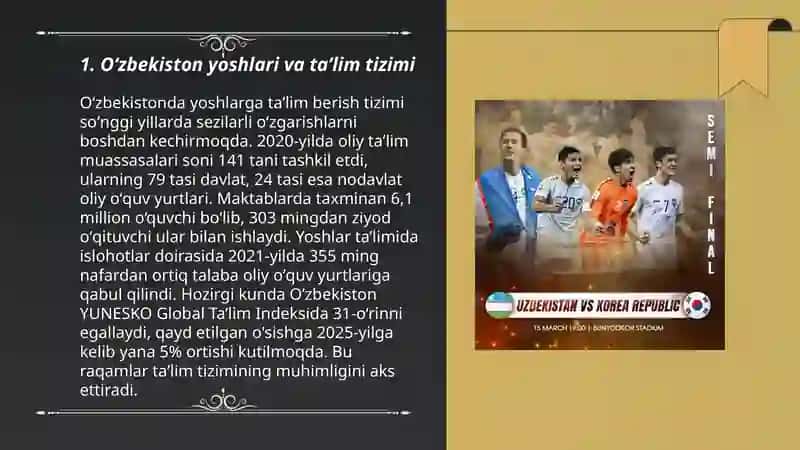Oʻzbekiston yoshlari va taʼlim tizimi 3