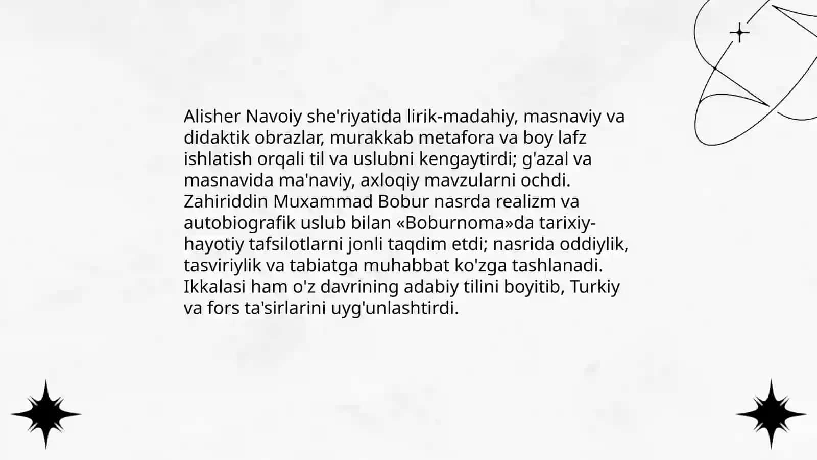 Alisher Navoiy va Zahiriddin Muxammad Boburning buyukligi 3
