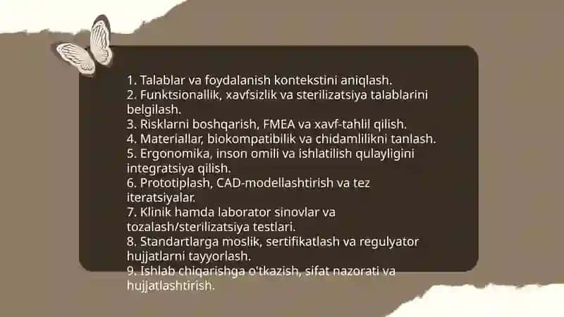 Tibbiy buyumlar ishlab chiqarish 3