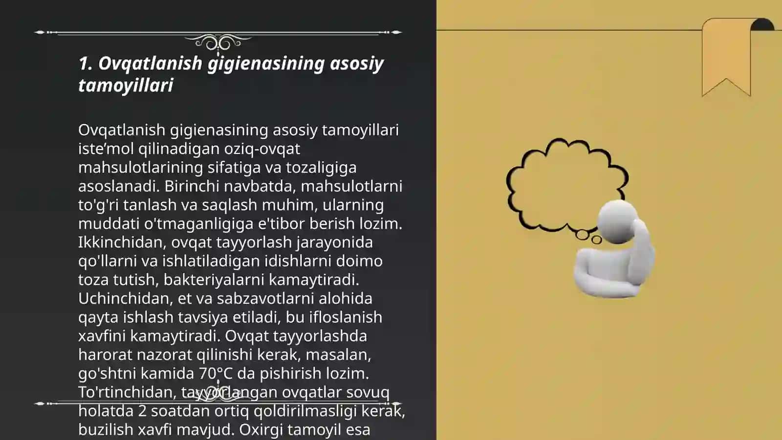Ovqatlanish gigienasi. Ovqatlanish ratsionini tuzish metodlari 3