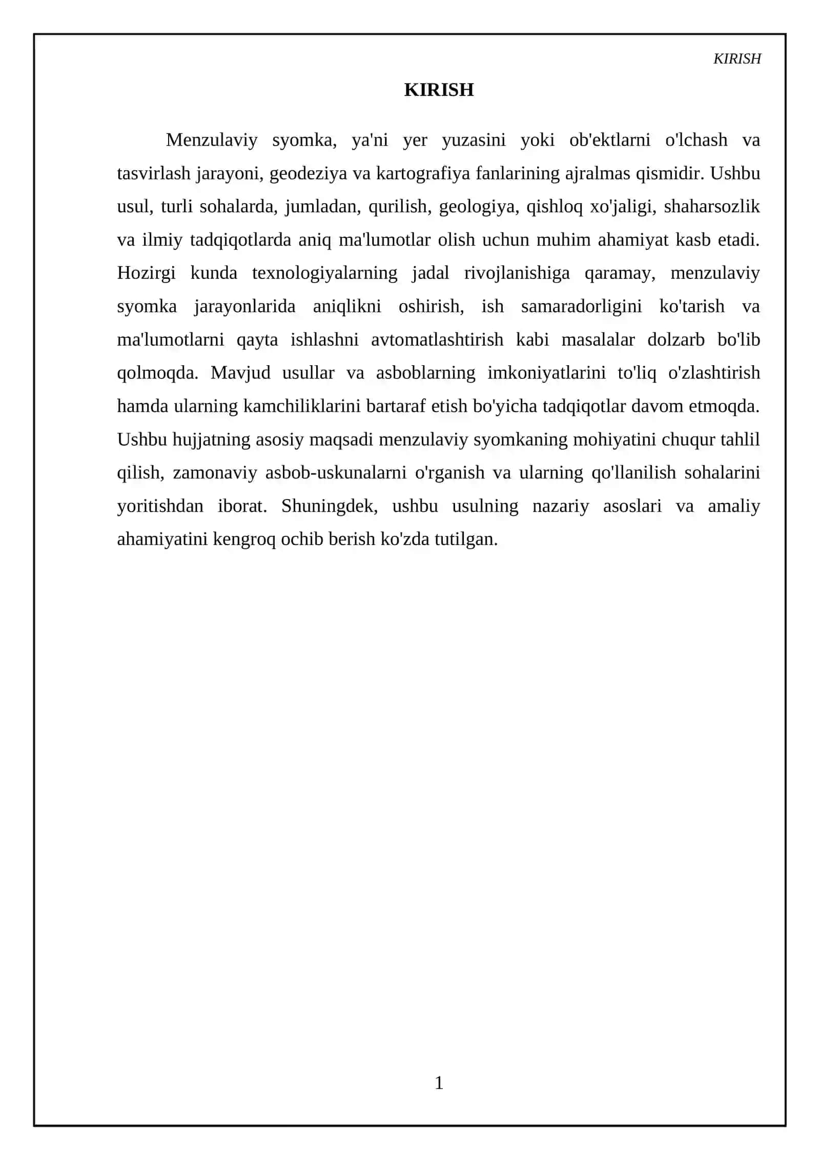 Menzulaviy syomka mohiyati va asboblari 3