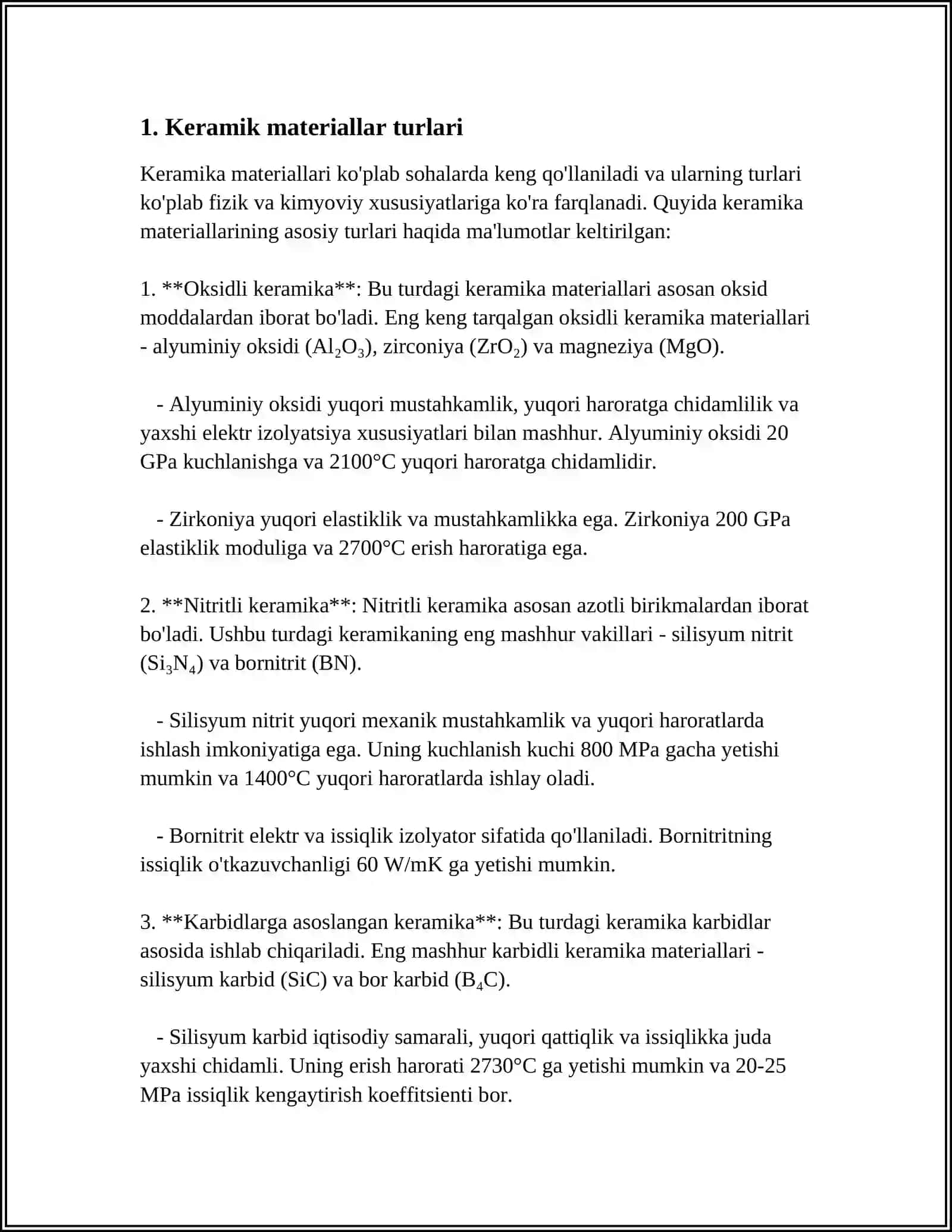 KERAMIK PILATINALARNI SIFATINI NAZORAT QILISH 3
