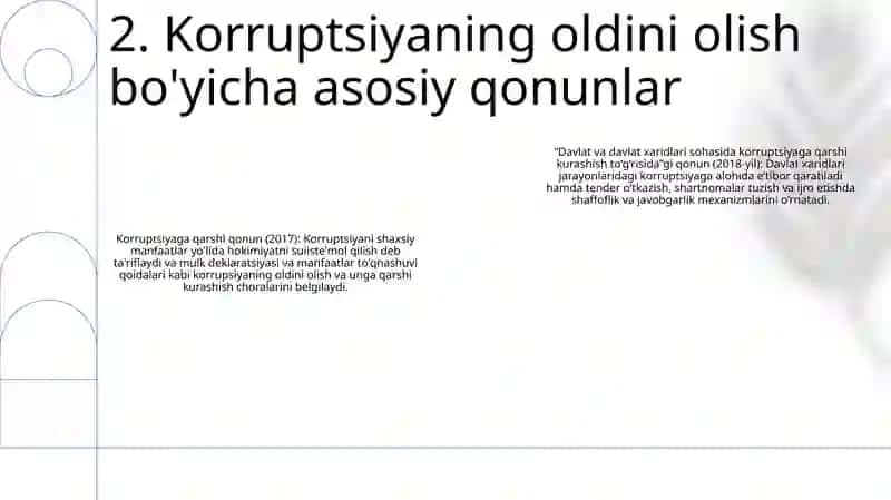 O‘Zbekiston korrupsiyaga oid qonunlar va qarorlar tasnifi 3