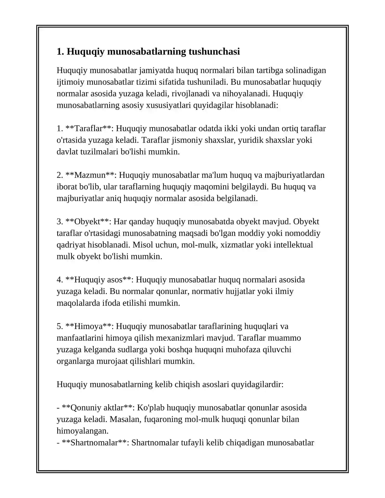 FUQORALIK-HUQUQIY MUNOSABAT SUBYEKTLARI VA OBYEKTLARI 3