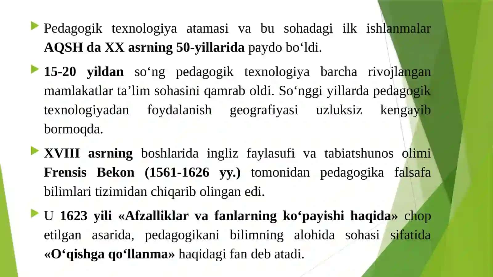 PEDAGOGIK TEXNOLOGIYALARNING PEDAGOG KASBIY RIVOJLANISHIDA TUTGAN OʻRNI 3