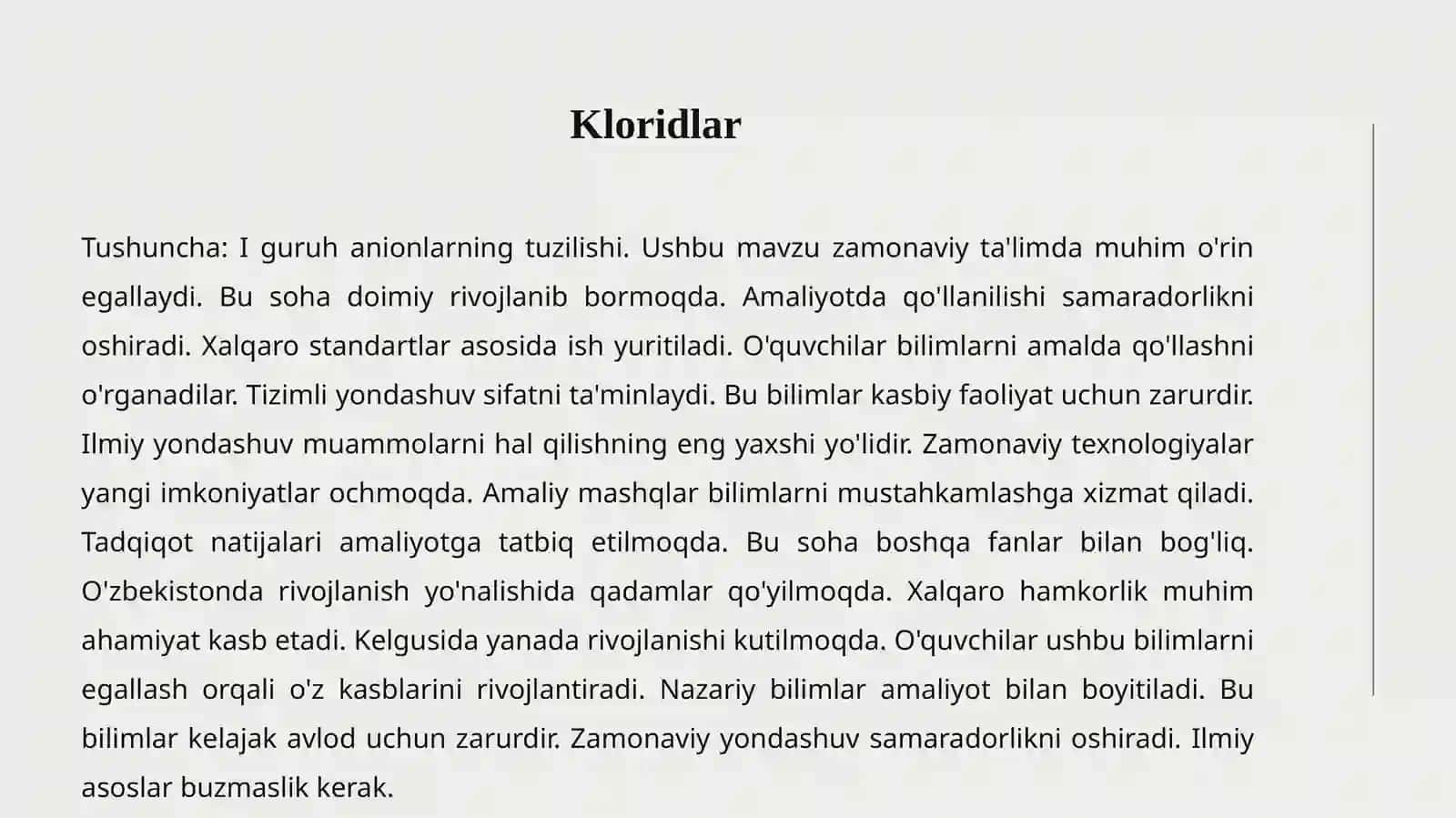 I guruh anionlari 3