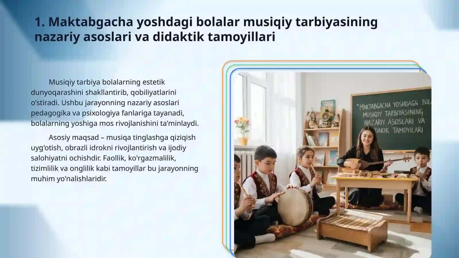 Maktabgacha kichik yoshdagi bolalarning musiqiy faoliyati mazmuni. 3