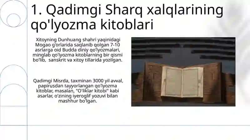 Qadimgi Sharq Xalqlarining Qulyozma Kitoblari 3