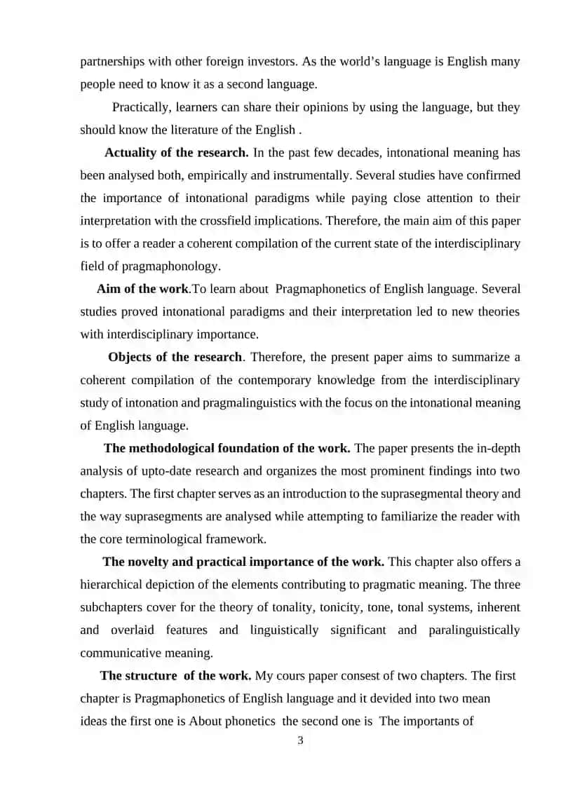 Pragmaphonetics of English language 3