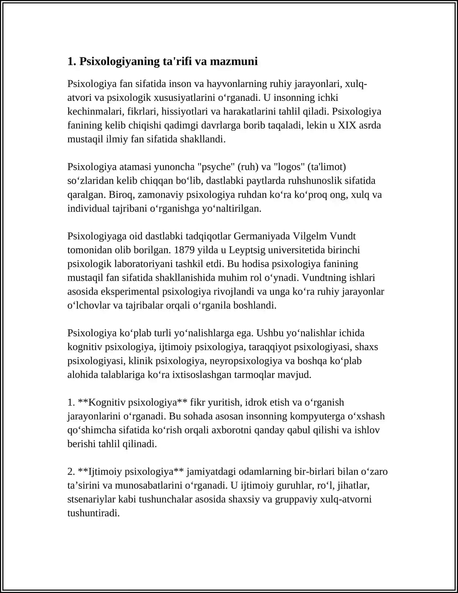 PSIXOLOGIYA FANINING MAQSADI VA VAZIFALARI 3