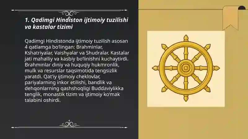 Qadimgi Hindiston ijtimoiy tuzilishi va kastalar tizimi 3