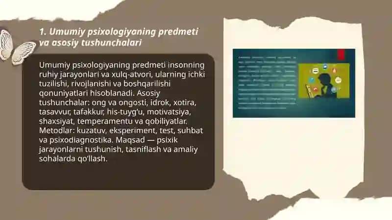 Psixologiya mustaqil fan sifatda predmeti va vazifasi 3