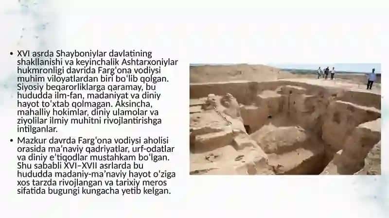 XVI–XVII asrlarda Farg‘ona vodiysida madaniy-ma’naviy hayot va ilmiy muhit 3