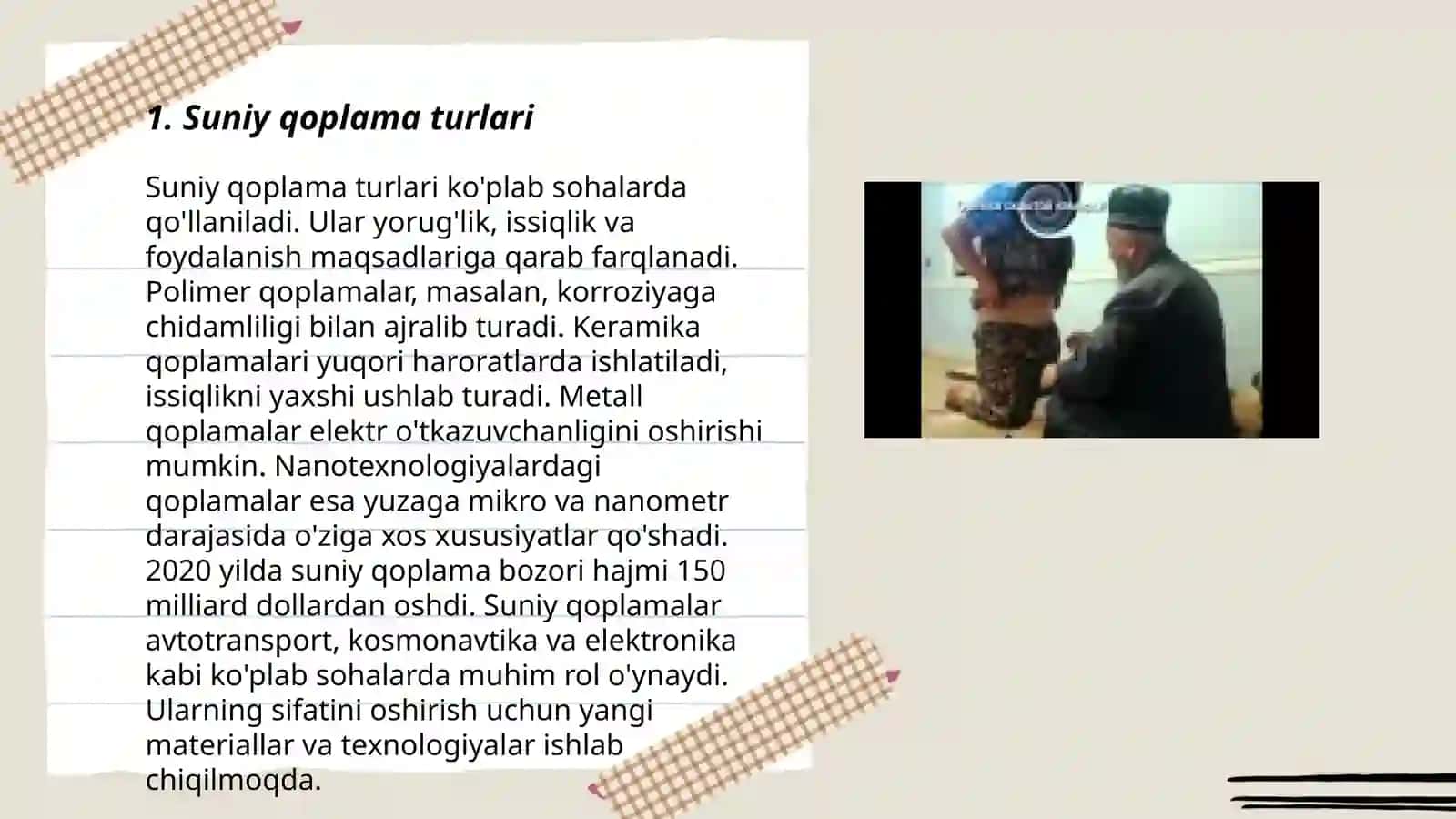 Suniy qoplama turlari 3