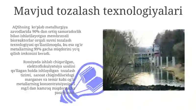 Mavjud tozalash texnologiyalari 3