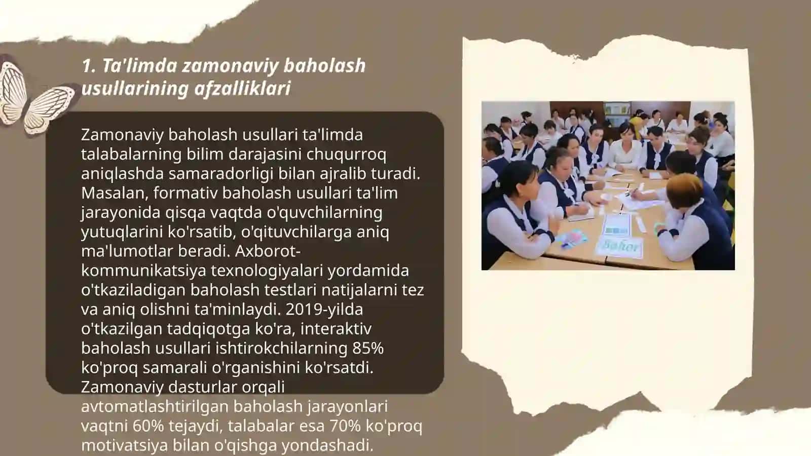 Ta'limda Zamonaviy Baholash Usullari 3
