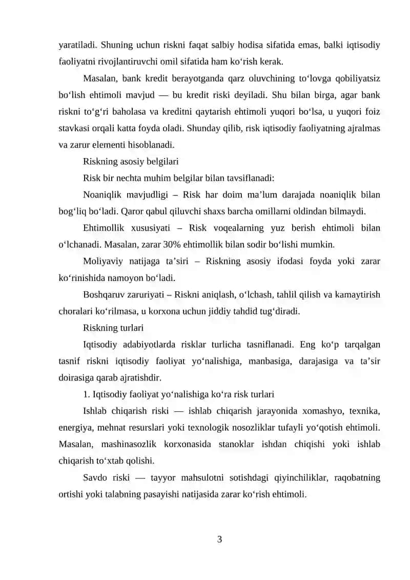 RISK VA QAYTIMNING MOHIYATI VA HISOBLANISHI 3