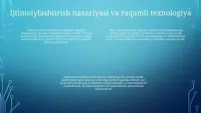 Mediasavodxonlik Va Texnologiyalar Ijtimoiylashuvi 3
