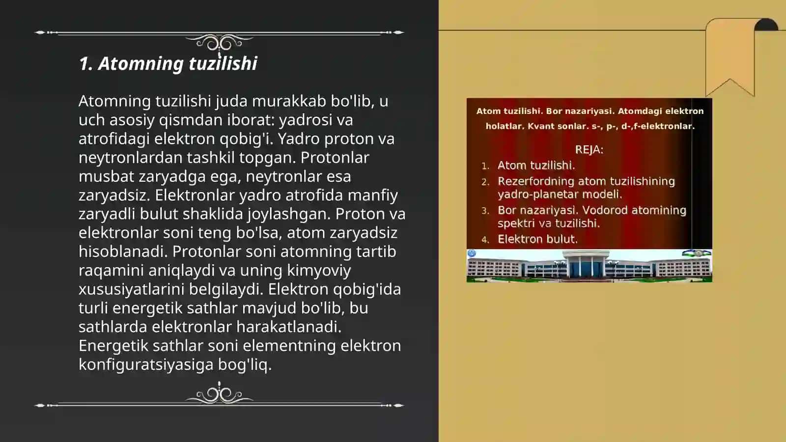Atom va atomning tarkibi 3