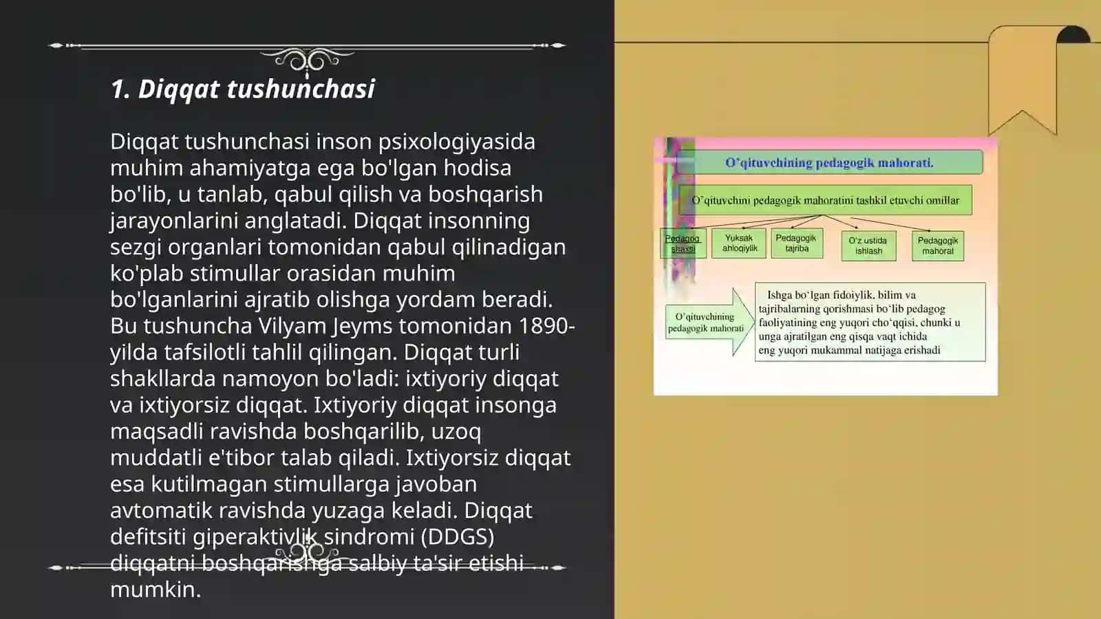Diqqat haqida tushuncha va uning nerv fiziologik asoslari 3