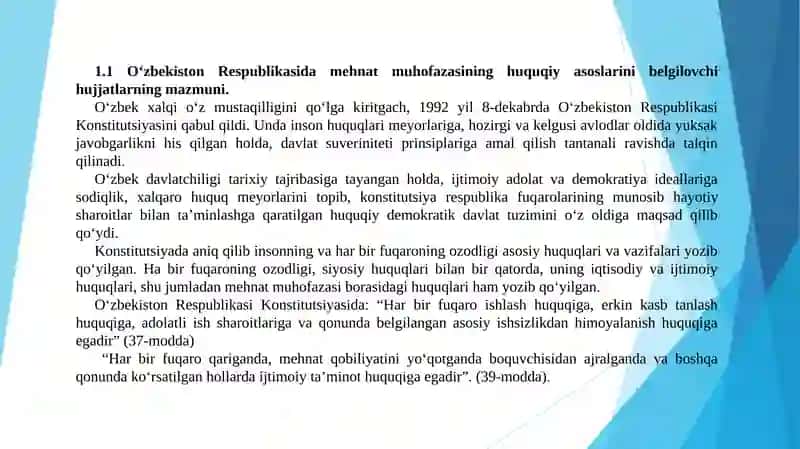 Hayot faoliyati xavfsizligi fanidan 1-amaliy mashg‘ulot 3