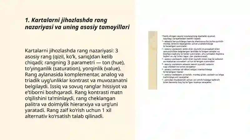 Kartalarni jihozlashda rang nazariyasi va uning asosiy tamoyillari 3