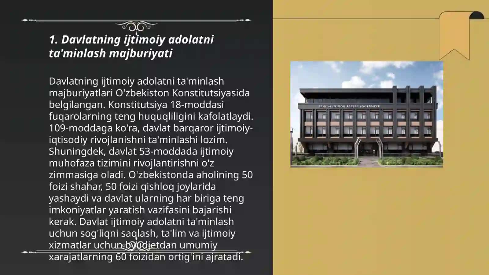 Davlatni ijtimoiy rivojlanish sohasidagi majburiyatlari 3
