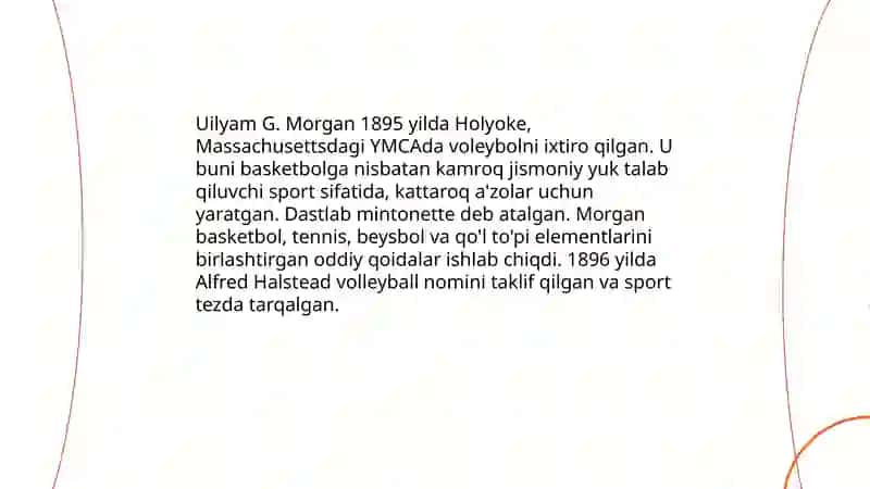 Voleybolning kelib chiqish tarixi 3