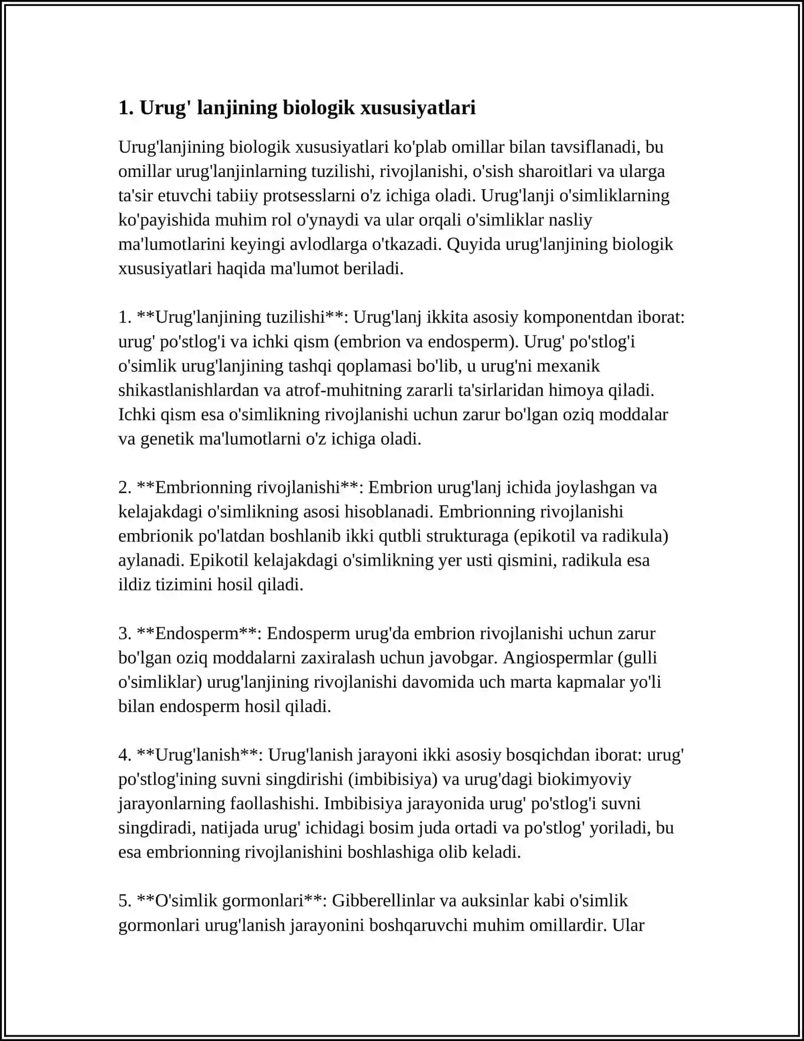 0SIMLIK URUG'INING UNIB CHIQISHIDA ZAHIRA MODDALARNING SARFLANISHINING FIZIOLOGIK ASOSLARI 3