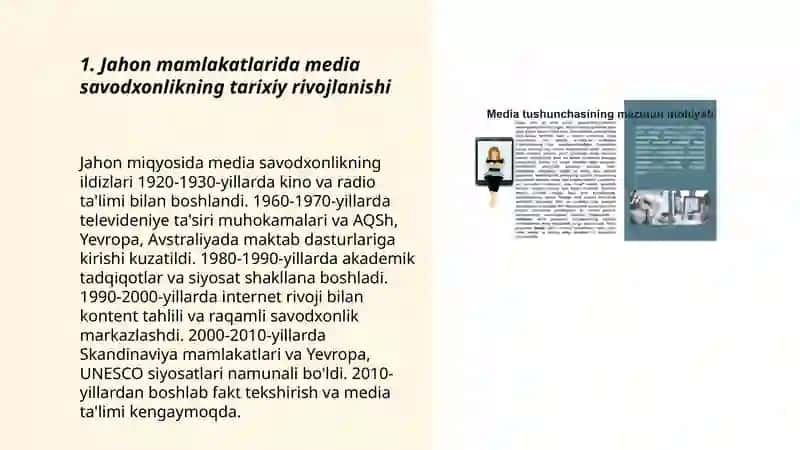 Dunyo mamlakatlarida media savodxonlikning taraqqiyoti 3