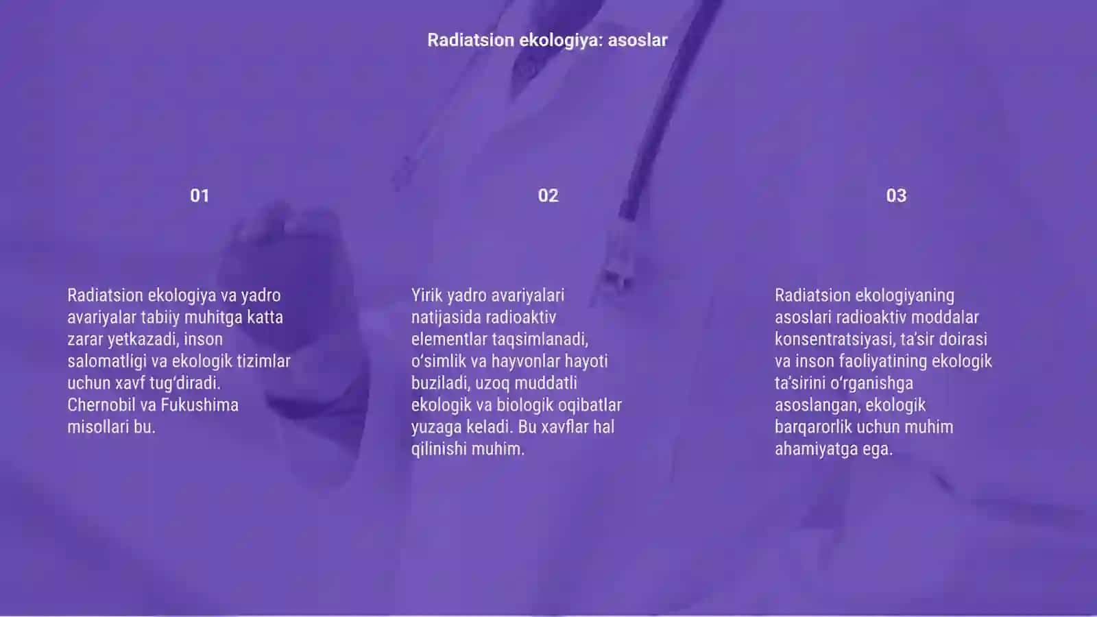 Radiatsion ekologiya va yadro avariyalar 3