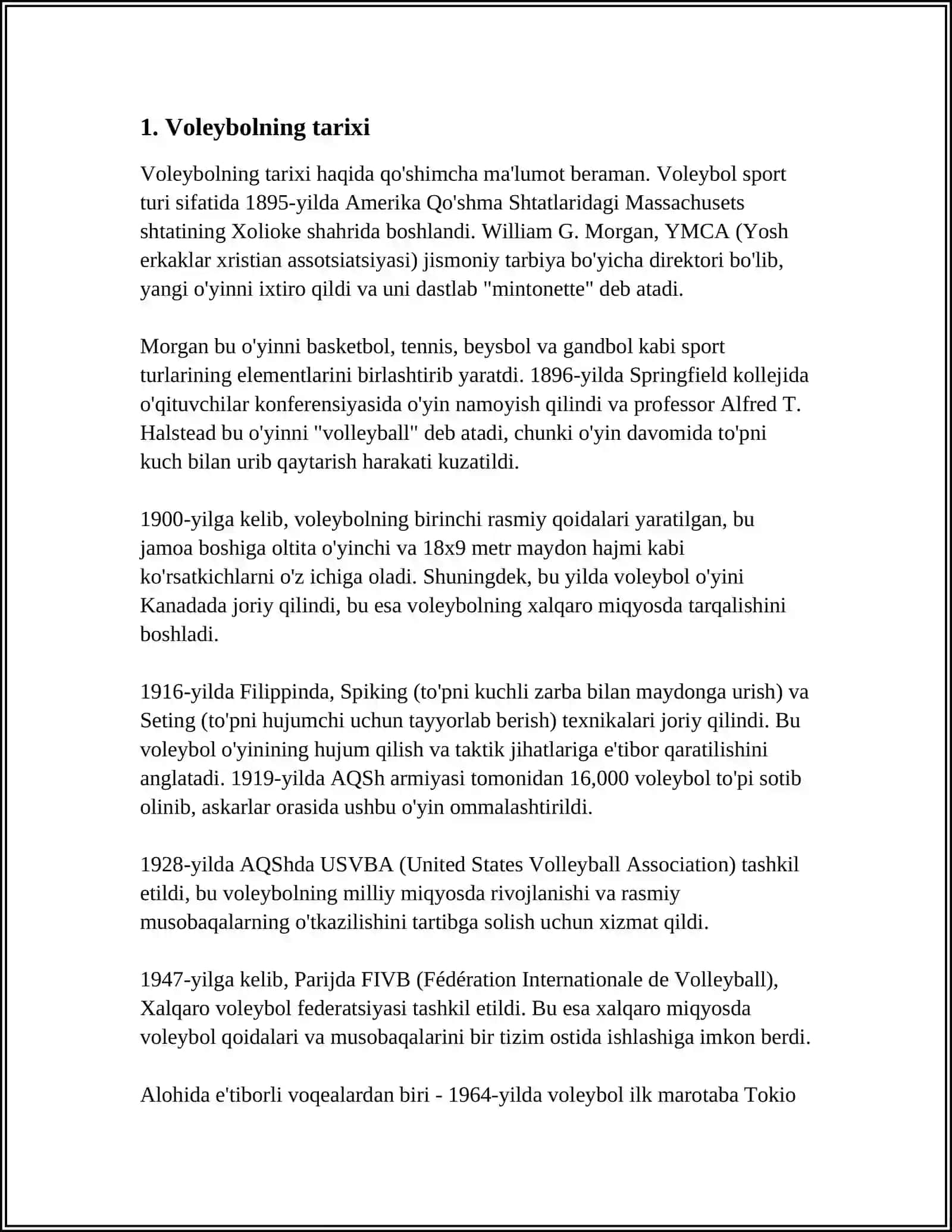 VOLLEYBALL QIZIQARLI SPORT TURI 3