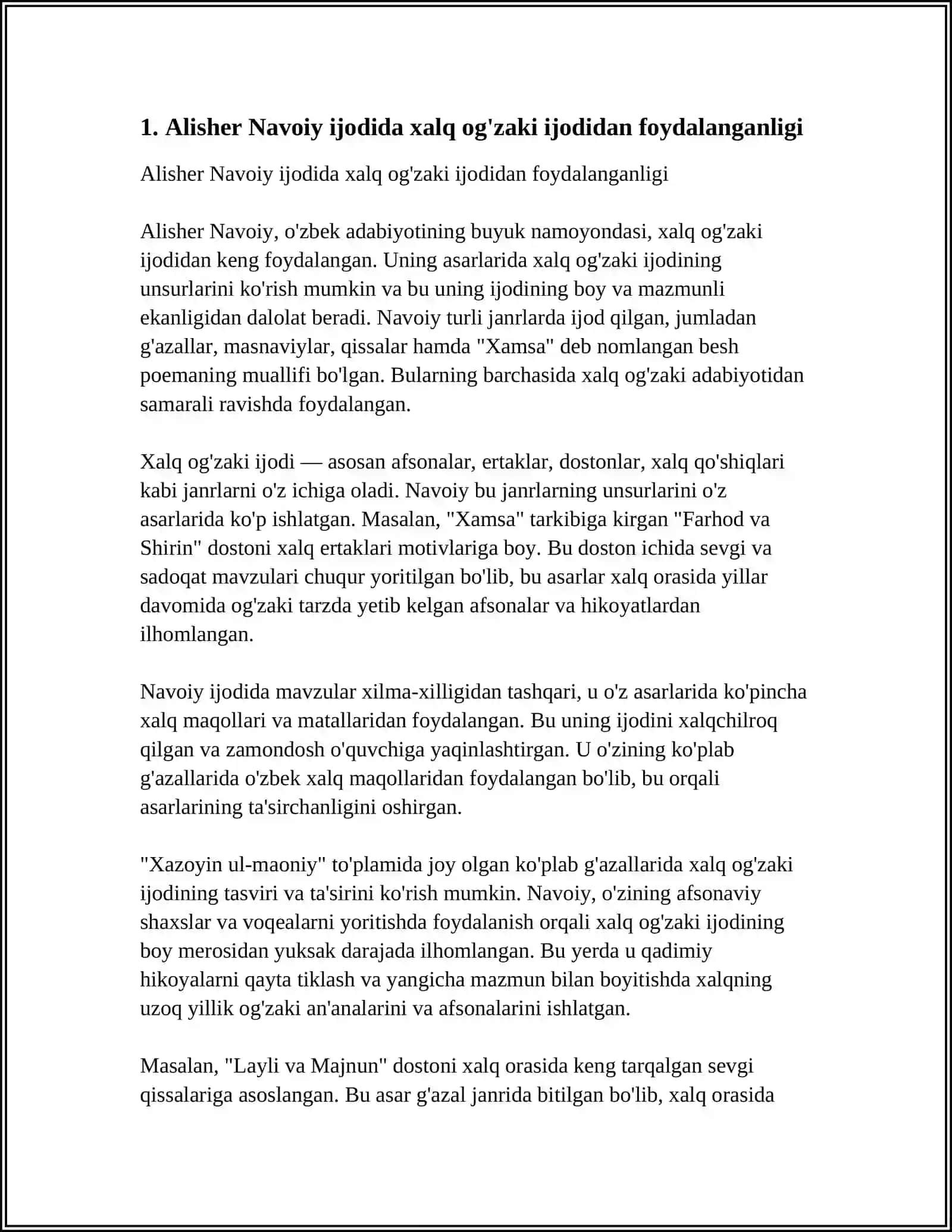 ALISHER NAVOIY IJODIDA FOLKLOR AN'ANALARI 3