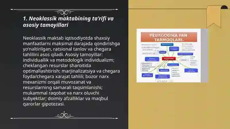 Neoklassik maktab va uning shakllanishi 3