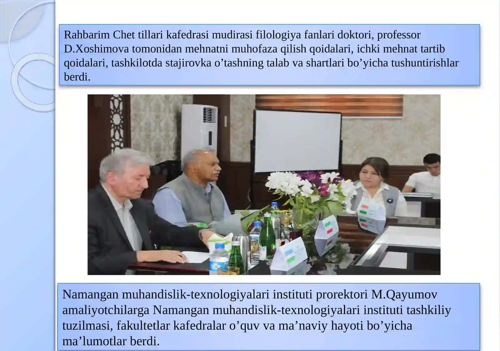 PEDAGOGIK AMALIYOTDA AMALGA OSHIRGAN ISHLAR YUZASIDAN TAQDIMOTI 3