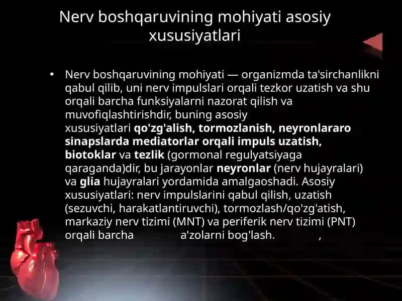 ORGANIZMNING NERV GUMORAL ENDOKRIN BOSHQARILUVI 3