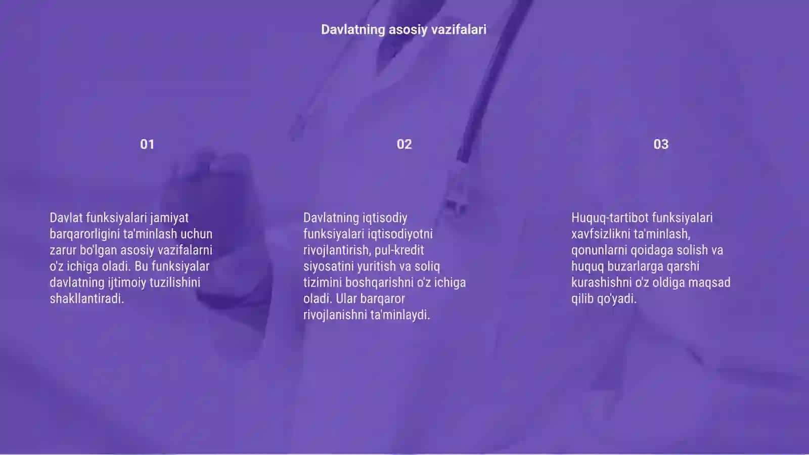 Davlat Funksiyalari 3
