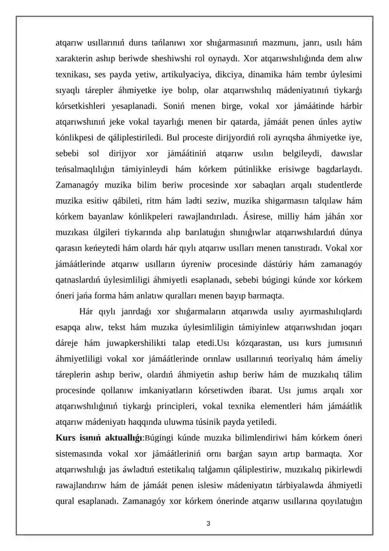 Vokal xor jamaatlerinde atqariwshiliq usillari 3