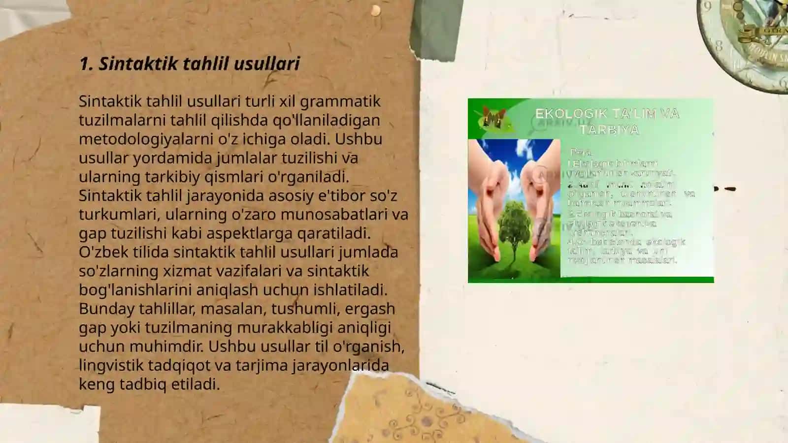 Sintaktik va morfologiya 3