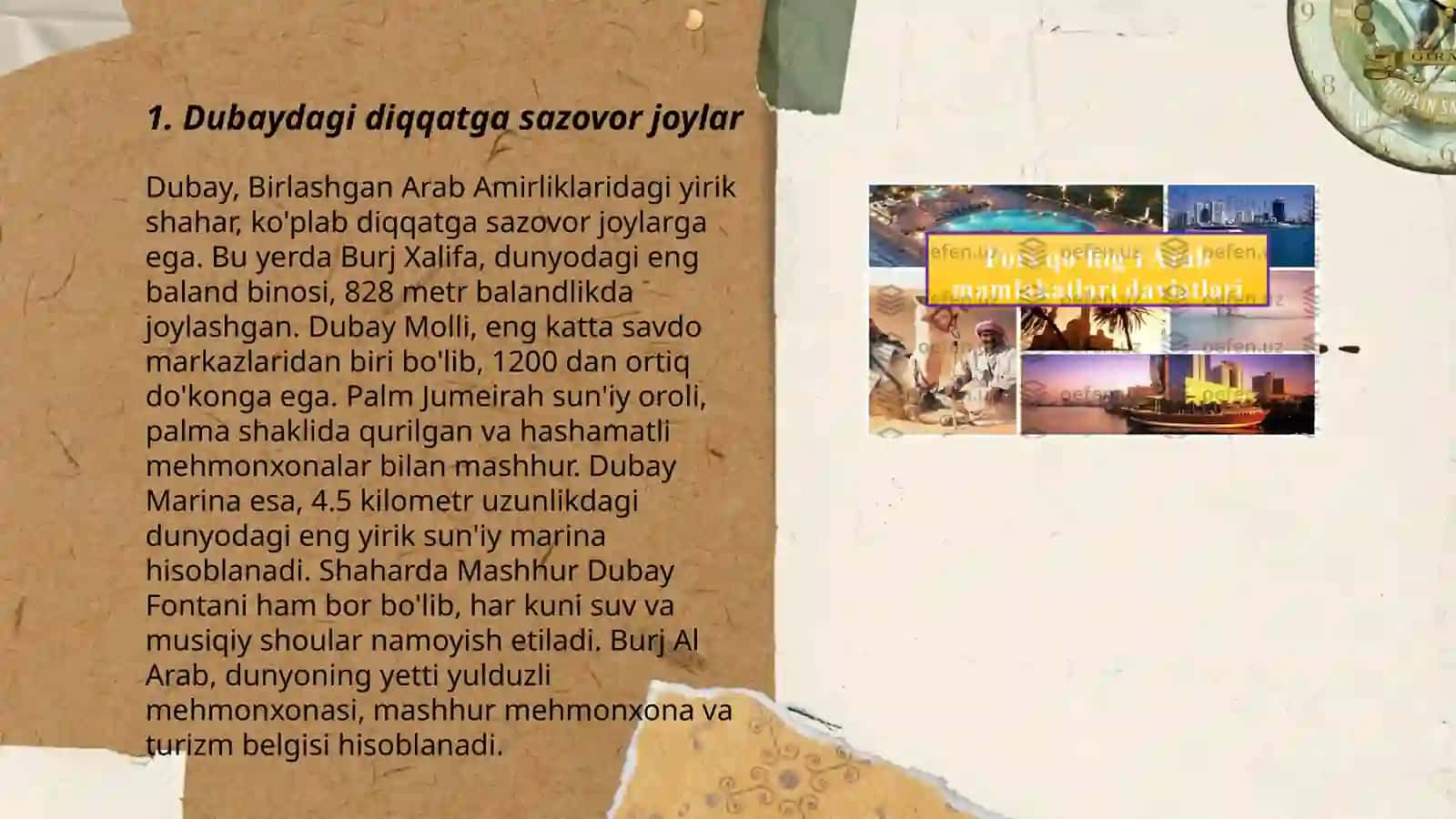 Dubaydagi diqqatga sazovor joylar 3