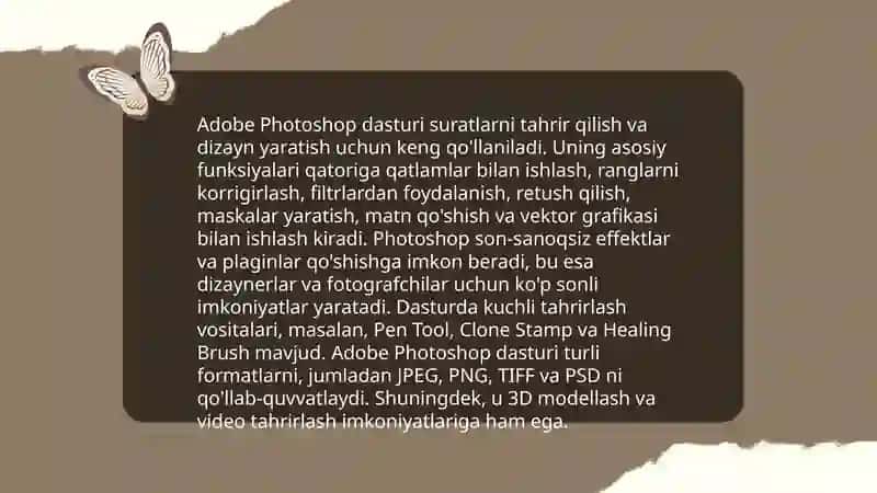 Adobe Photoshop dasturi 3