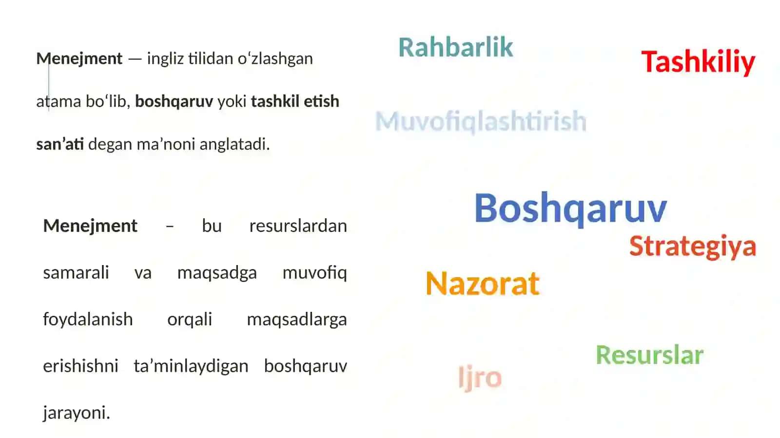Menejment va menejerning vazifalari 3