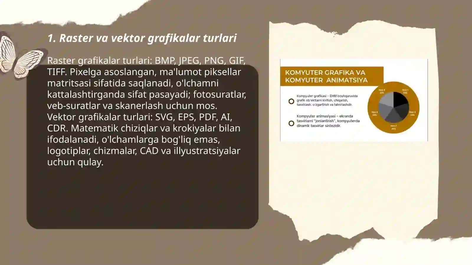 Kompyuter grafikalarining qo'llanilish sohalari va turlari 3