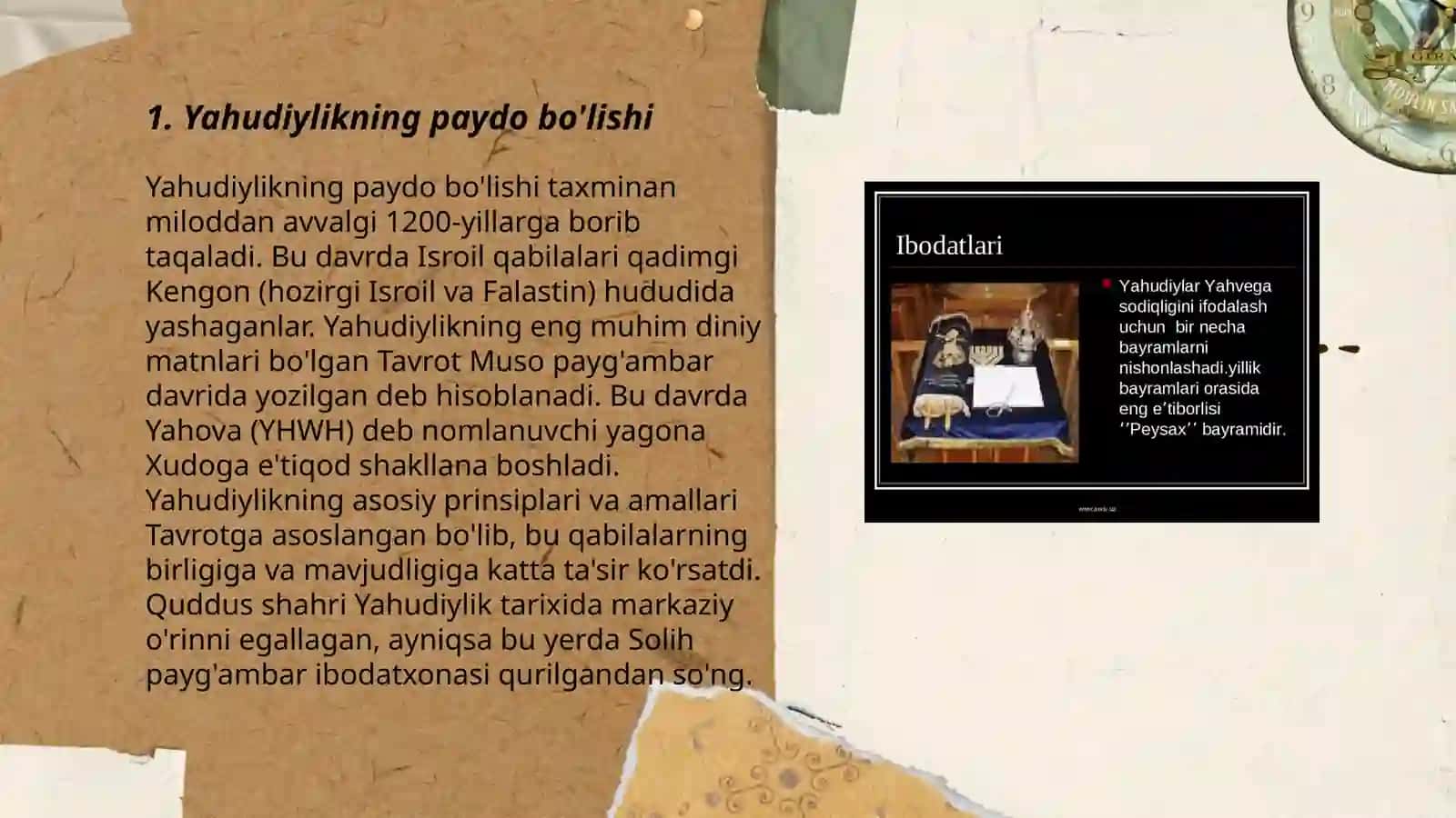 Yahudiylikni kelib chiqish tarixi va taʼlimoti 3