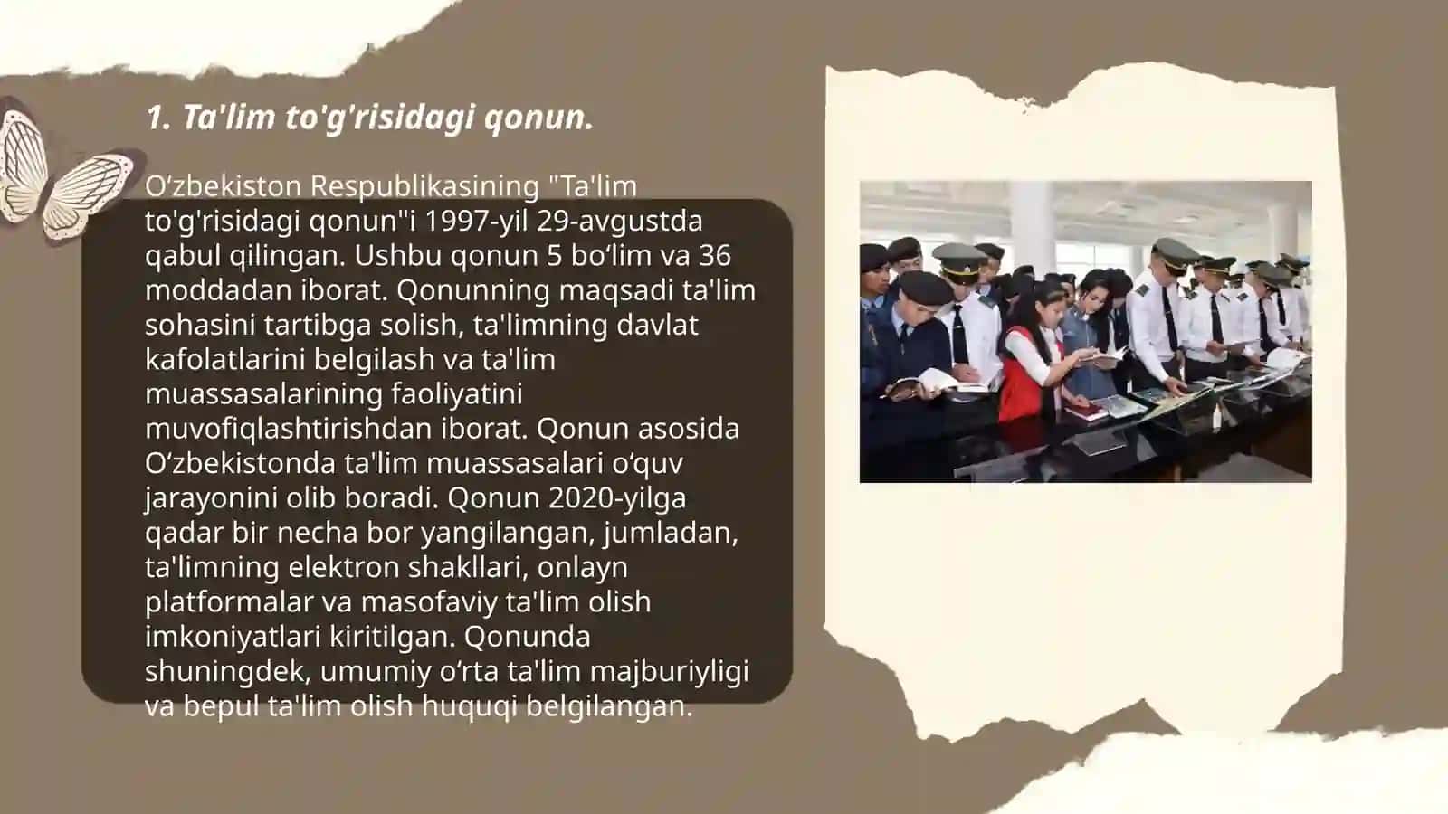 Taʼlim mazmunini belgilab beruvchi meʼyoriy-huquqiy hujjatlar 3