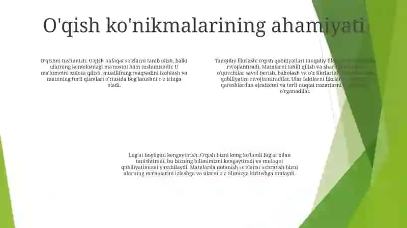 Ingliz Tilida OʻQish KoʻNikmasi 3