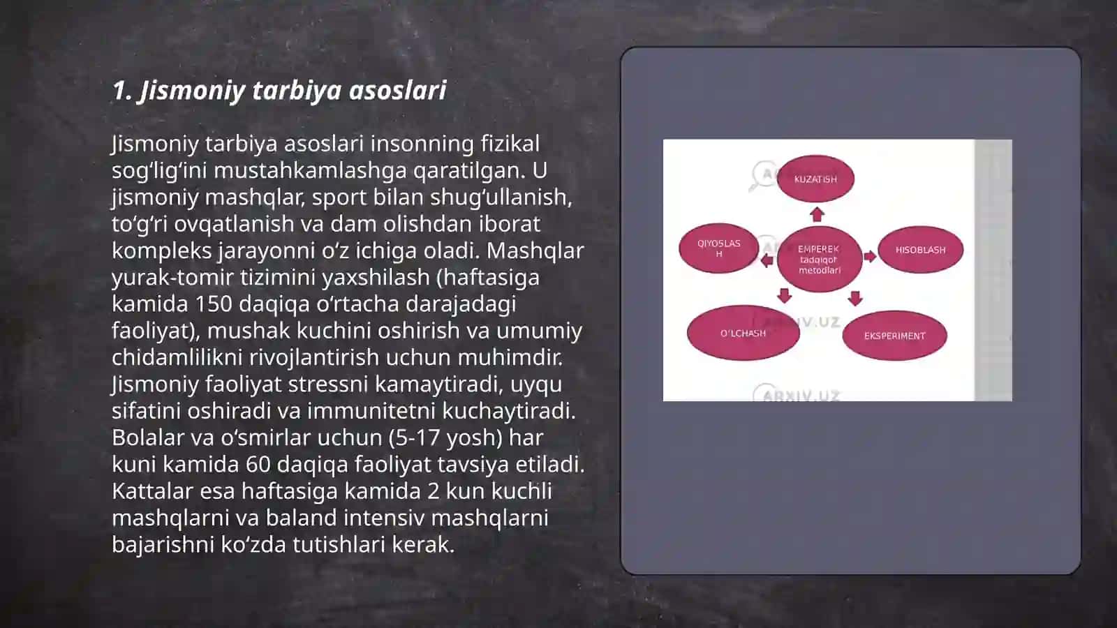 Jismoniy xususiyatlarni shakllantirish metodlari 3